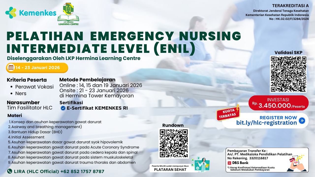 pelatihan Emergency Nursing Intermediate Level (ENIL)