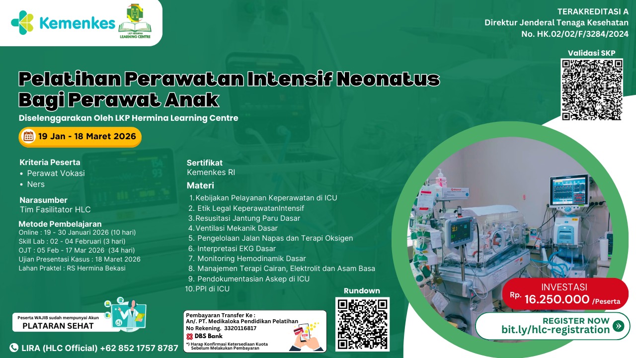 Pelatihan Perawatan Intensif Neonatus bagi Perawat Anak